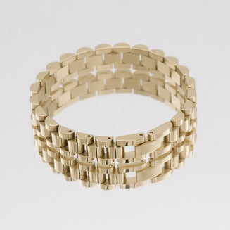 Gold Jubilee Watch Strap Bracelet By PRYA