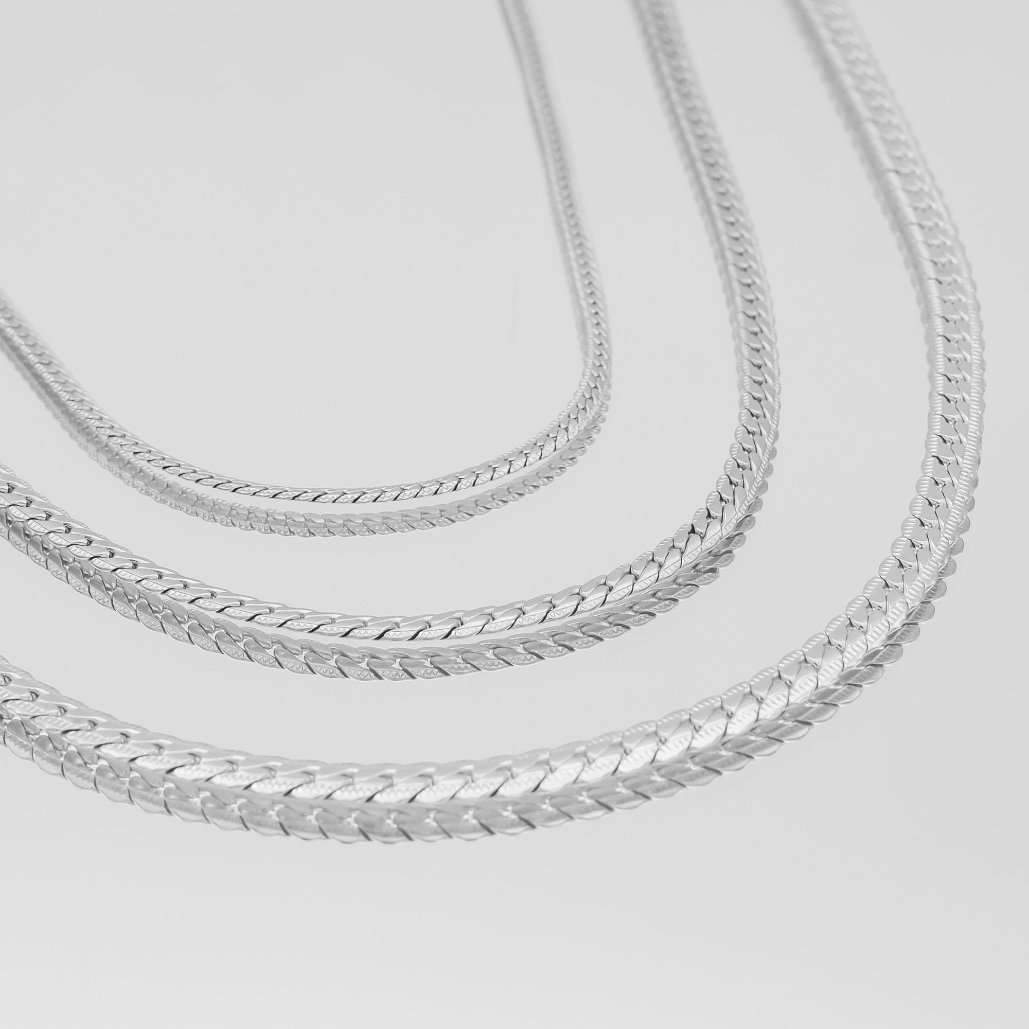 Womens unique Silver Zuri Hammered Chain collection by PRYA