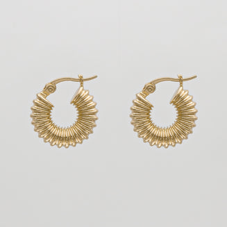 Zuri Ridge Hoop Earrings