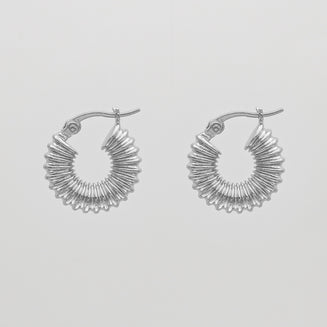 Zuri Ridge Hoop Earrings