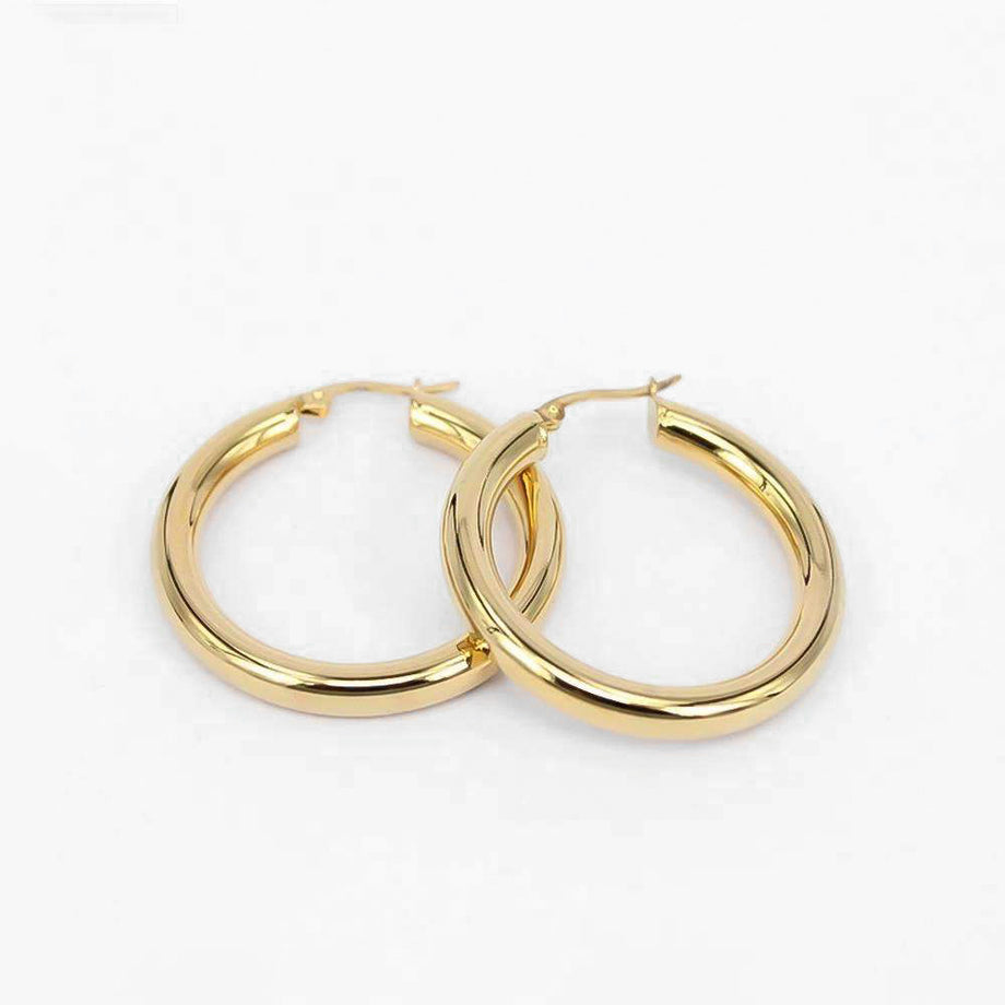 Classic Gold Filled Hoops | PRYA