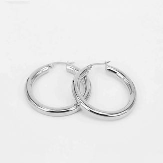 Classic Silver Filled Hoops | PRYA