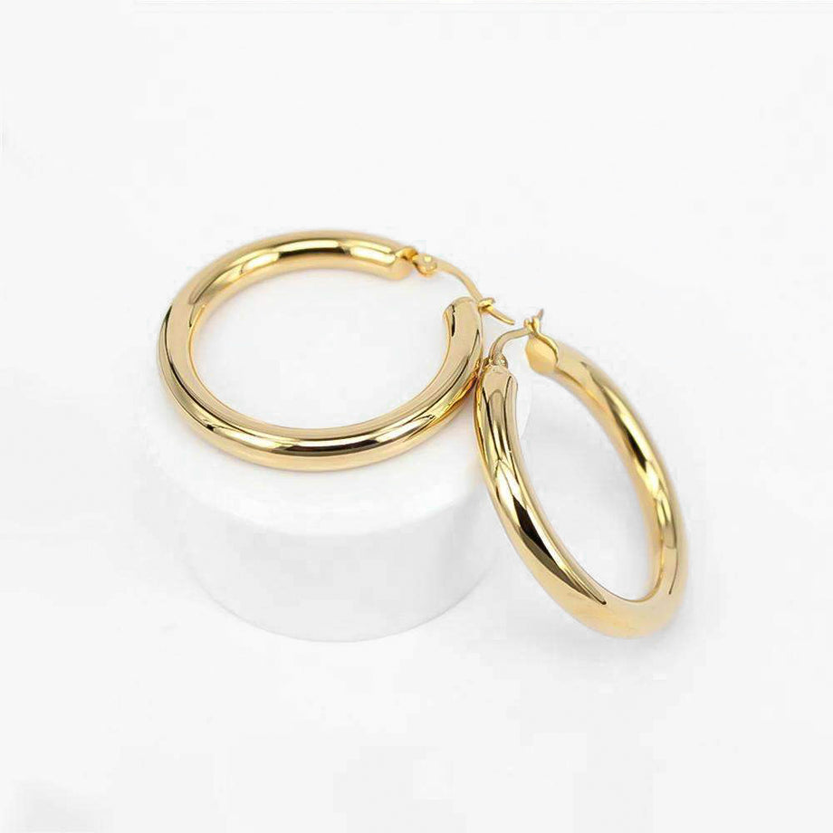 Classic Gold Filled Hoops | PRYA