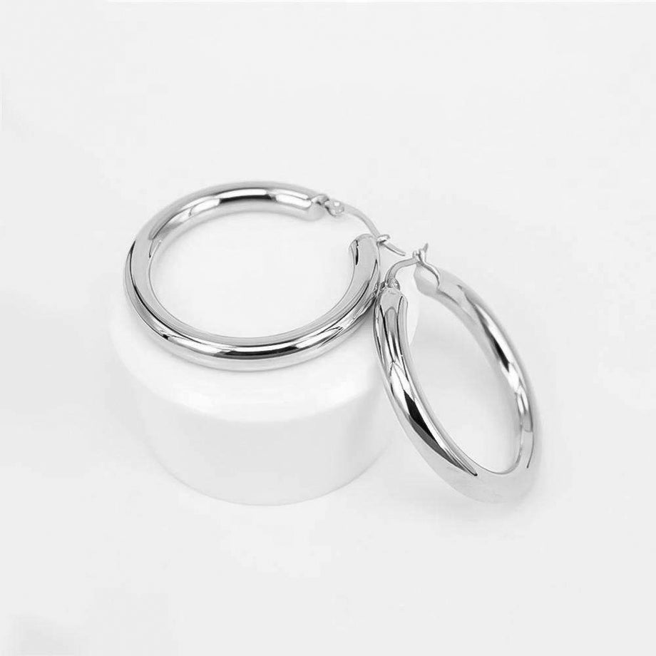 Classic Silver Filled Hoops | PRYA