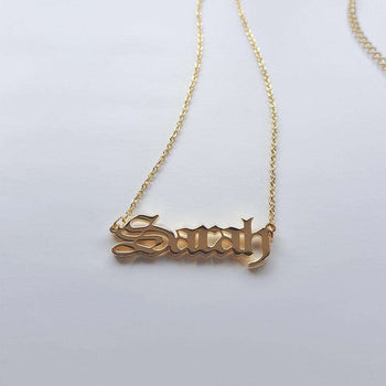 Classic Name Plate Necklace | PRYA