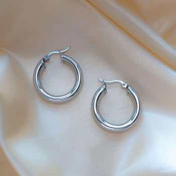 Classic Silver Filled Hoops | PRYA