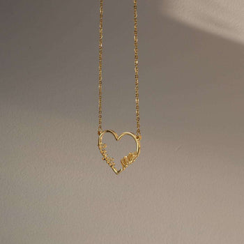 Heart Double Name Necklace | PRYA