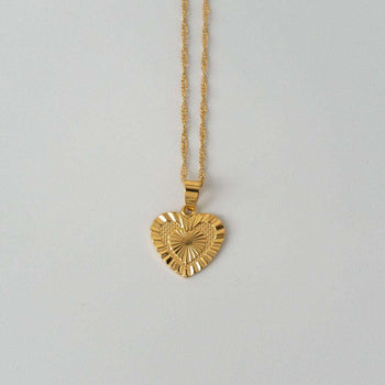 Gold Heart Necklace | PRYA