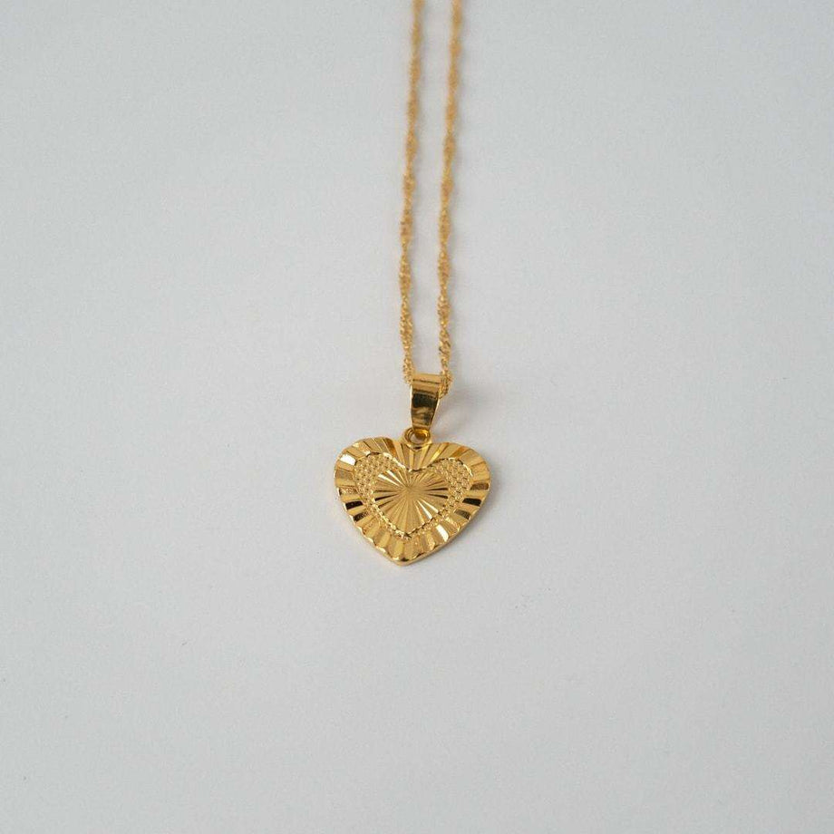 Gold Heart Necklace | PRYA