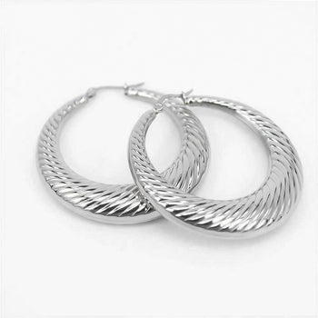 Julia Silver Hoops | PRYA