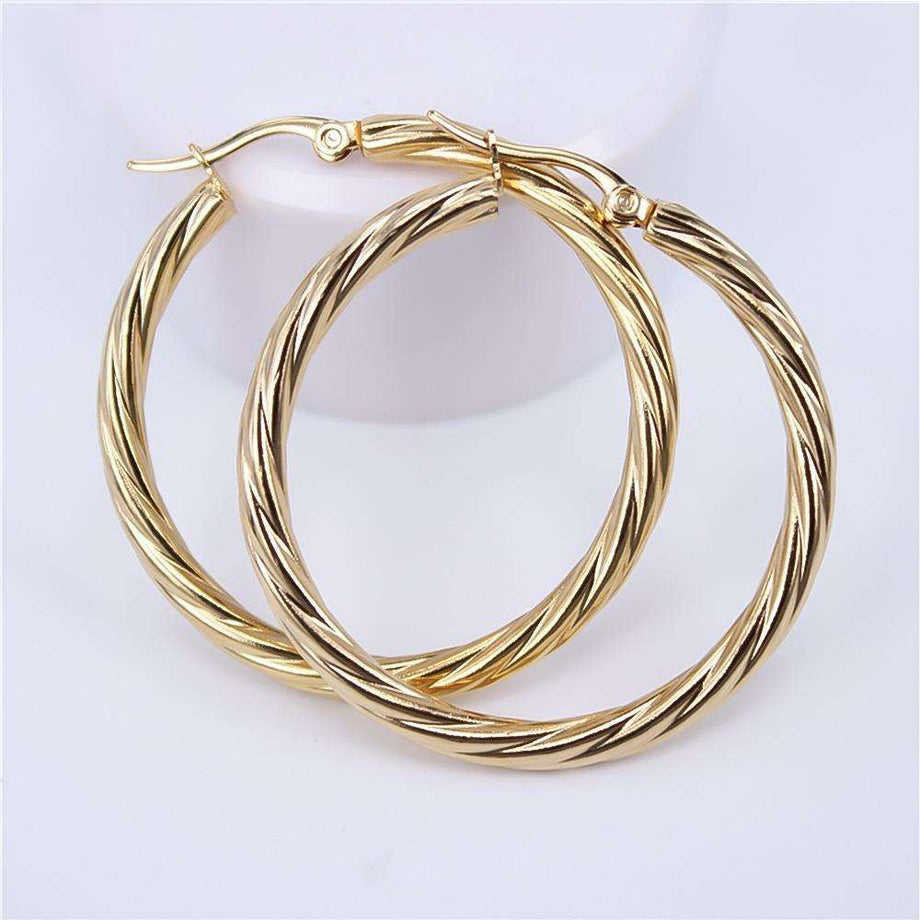 Sara Gold Hoops | PRYA