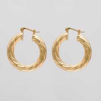 Sara Thick Hoops | PRYA