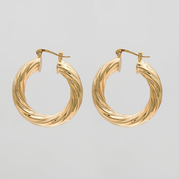 Sara Thick Hoops | PRYA