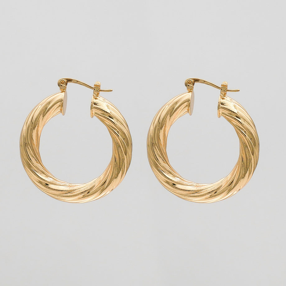 Sara Thick Hoops | PRYA