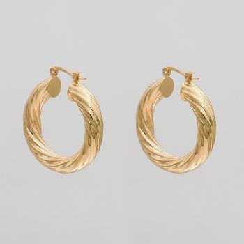 Sara Thick Hoops | PRYA